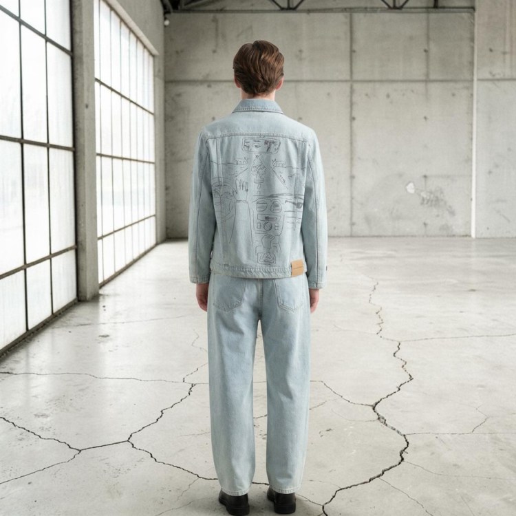 Edmmond Studios – Chaqueta Avail Jacket Plain Bleach – foto 4