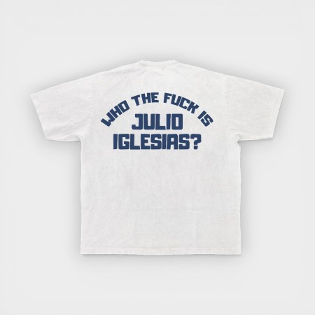 Canallita - Camiseta Who The Fuck Is Julio Iglesias White