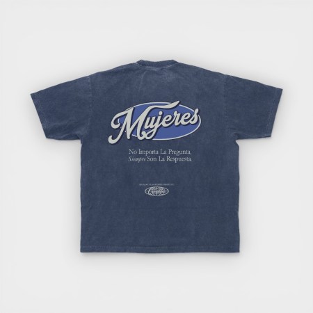 Canallita - Camiseta Mujeres Navy Desgastado