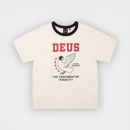 Deus Ex Machina - Camiseta Buck Up Tee Ivory