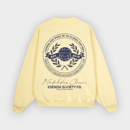 Esenzia - Sudadera Lime Matchday Crewneck