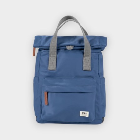 Roka London - Mochila Canfield B Sustainable Burnt Blue Nylon medium