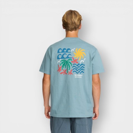 Revolution - Camiseta 1453 SUM Printed T-Shirt Blue