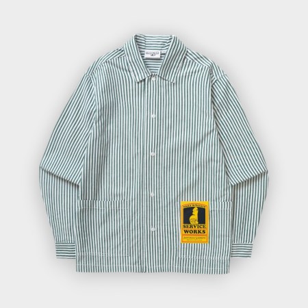 Service Works – Camisa Poplin stripe forest