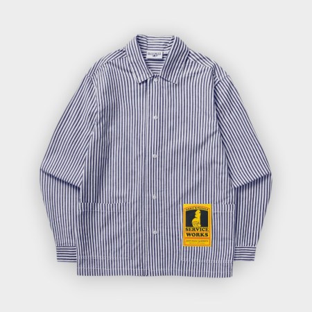 Service Works – Camisa Poplin stripe Royal