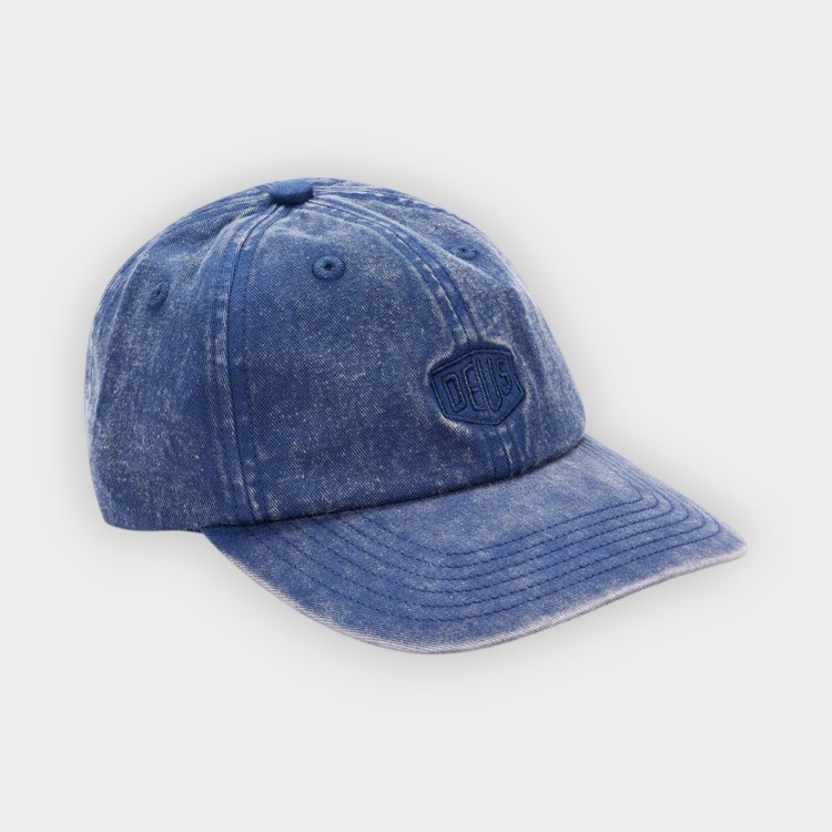 Gorra Shield Garment Dyed Dad Cap Mechanic Blue