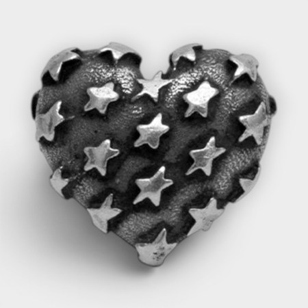 Twojeys - Pendientes All-over Heart Silver