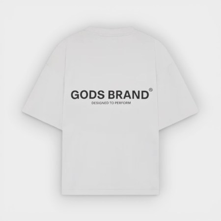 Fake Gods - Camiseta Performance Boxy Tee Light Grey