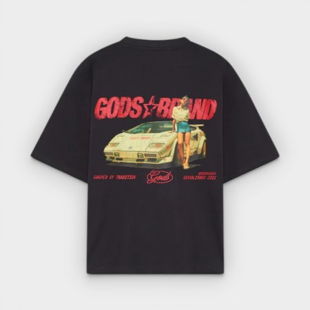 Fake Gods - Camiseta Sportscar Tee Antracite