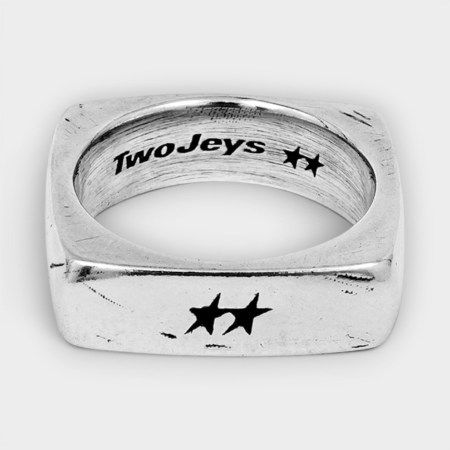 Twojeys - Anillo Single Geometry Silver