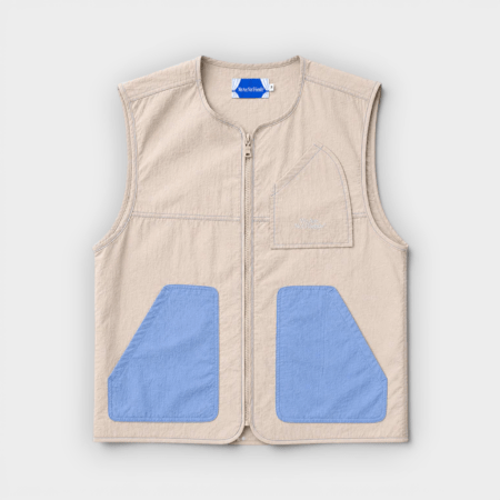 We Are Not Friends – Chaleco Bicolor Vest Beige