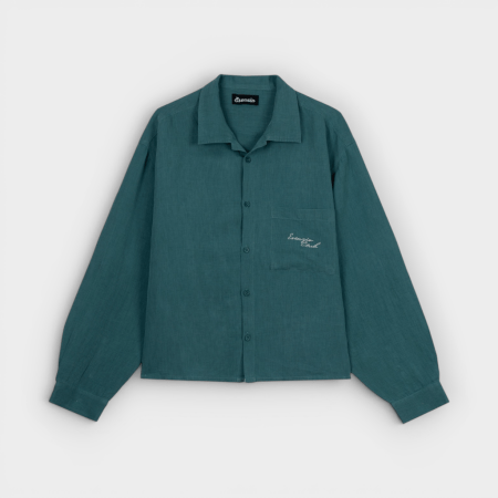 Esenzia - Camisa de Lino Green Sahara