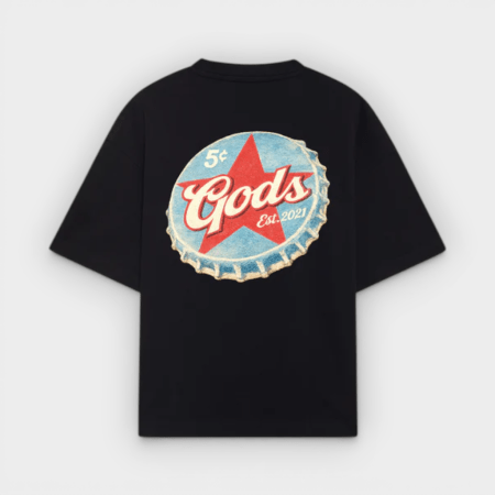 Fake Gods - Camiseta Bottle Cap Tee Black