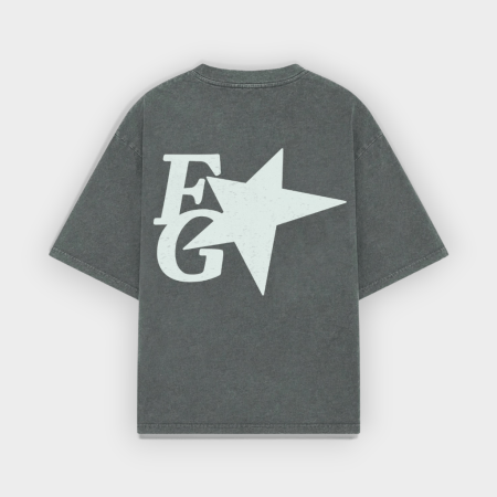 Fake Gods - Camiseta Star Boxy Tee Ash