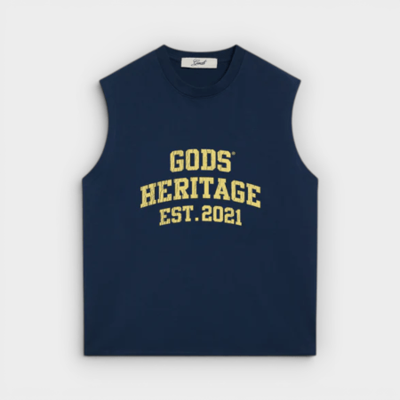 Fake Gods - Camiseta sin Mangas Heritage Sleeveless Navy