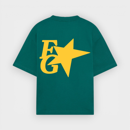 Fake Gods - Camiseta Star Boxy Tee Green