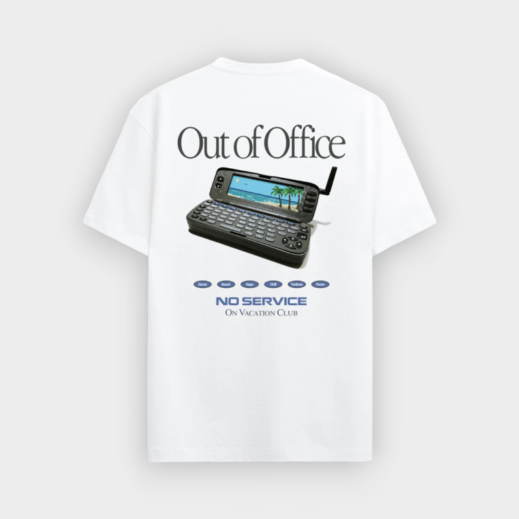 On Vacation – Camiseta No Service White