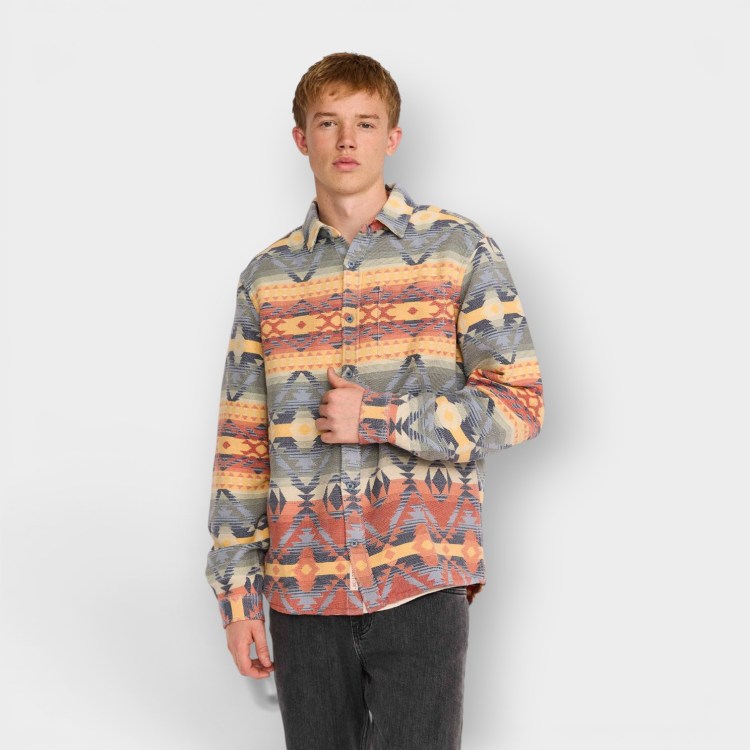 Revolution – Camisa 3265 Jacquard Shirt Orange
