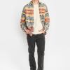 Revolution – Camisa 3265 Jacquard Shirt Orange – foto 5