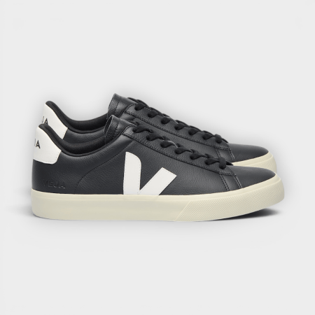Veja - Zapatillas Campo Leather Black White