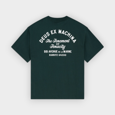 Deus Ex Machina - Camiseta Biarritz Sign Tee Racing Green