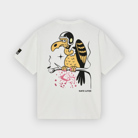 Deus Ex Machina - Camiseta Turpentine Oversize Vintage White