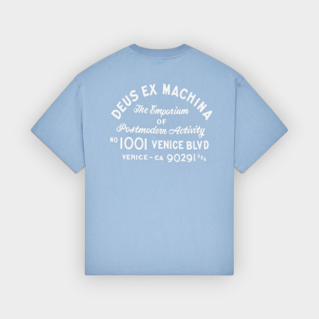 Deus Ex Machina - Camiseta Venice Sign Tee Glacier Blue