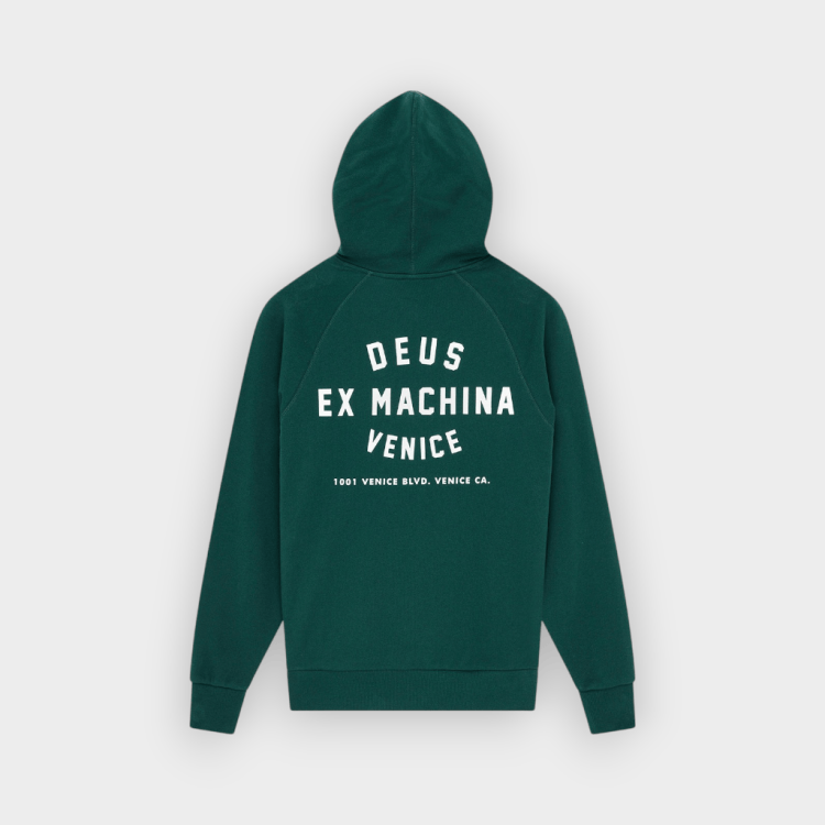 Deus Ex Machina – Sudadera con Capucha Venice Address Racing Green