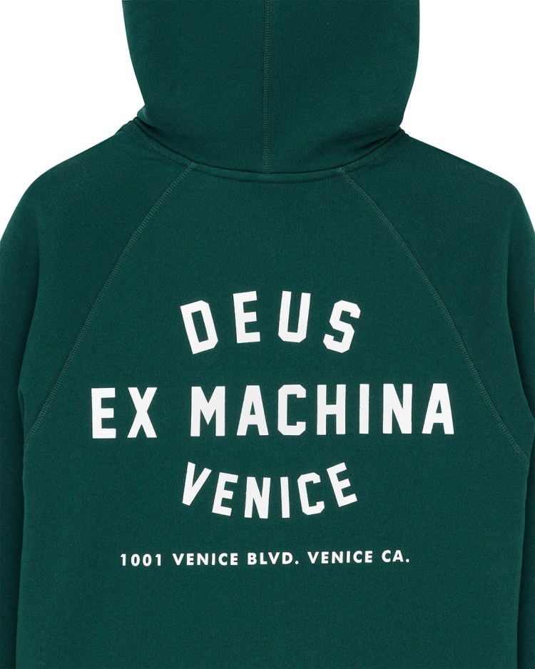 Deus Ex Machina – Sudadera con Capucha Venice Address Racing Green – foto 2