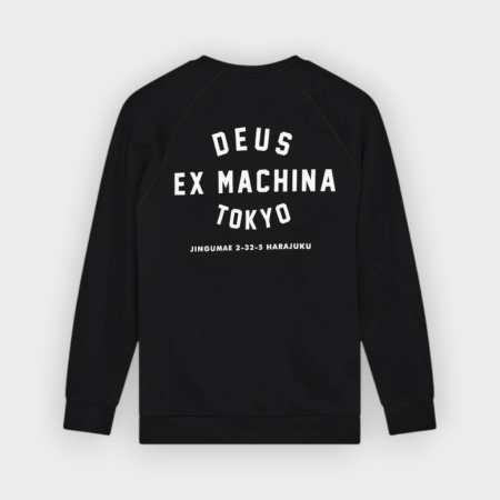 Deus Ex Machina - Sudadera Harajuku Address Crew Black