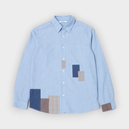 Edmmond Studios – Camisa Meet & Grid Plain Steel