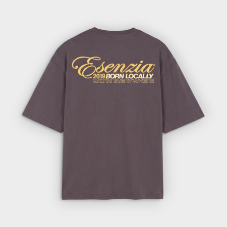 Esenzia - Camiseta Plum Local Standard Gris Malva