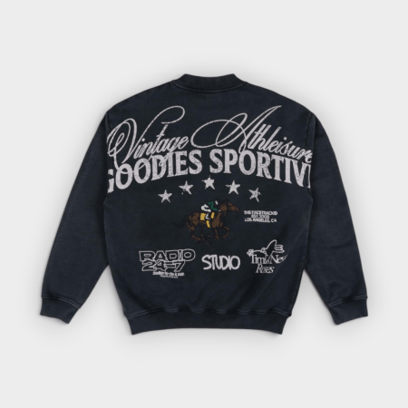 Goodies Sportive - Sudadera Radio 24:7 Crewneck Grey Fade Out