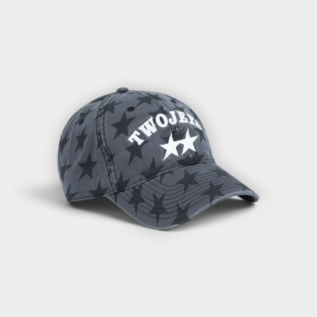 TwoJeys - Gorra All-over Black Dad Cap