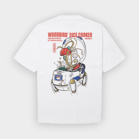 Woodbird - Camiseta Baine Cook White