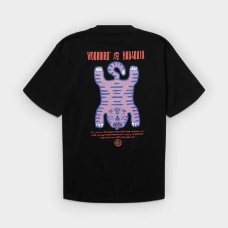 Woodbird - Camiseta Baine Tiger Black
