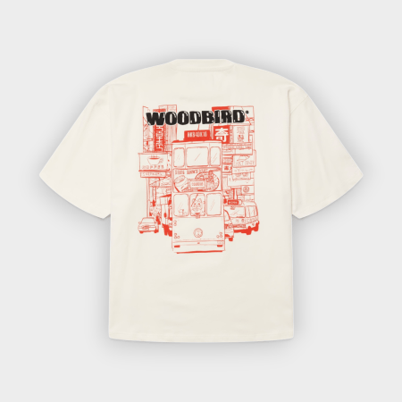 Woodbird - Camiseta Beam Tram Off White
