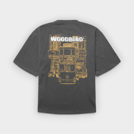 Woodbird - Camiseta Beam Tram Slate Blue