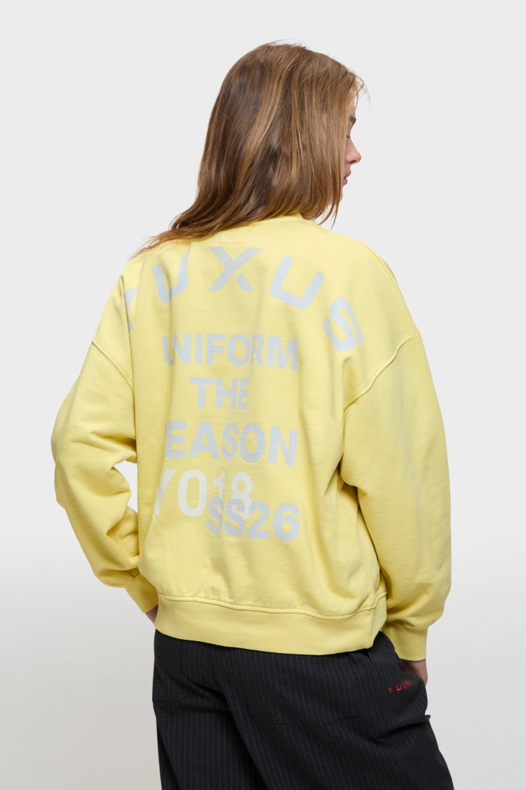 Yuxus – Sudadera Ardyn SS26 Crewneck Amarillo – foto 2