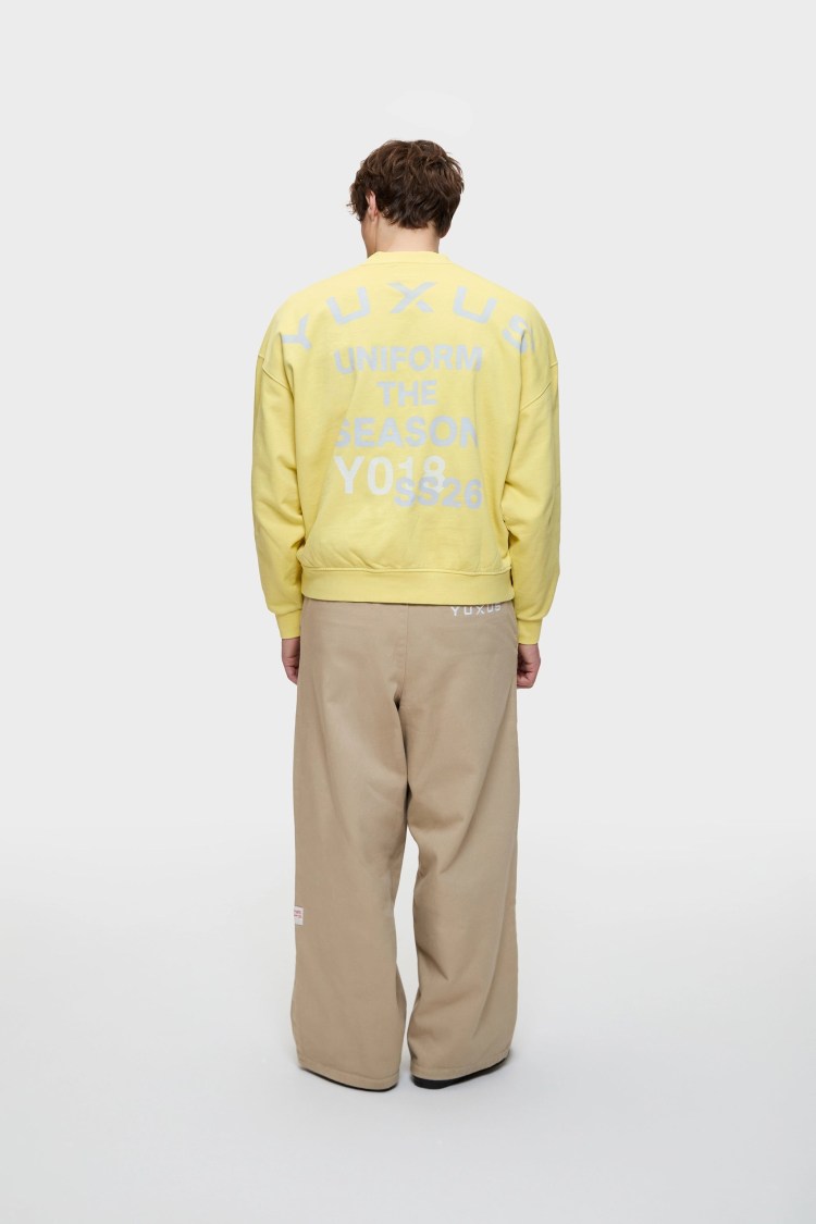 Yuxus – Sudadera Ardyn SS26 Crewneck Amarillo – foto 3