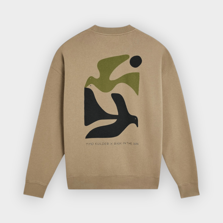 Bask in the Sun – Sudadera Peace Almond