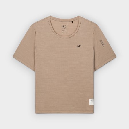 ACT Running – Camiseta BioPerf Mujer Taupe