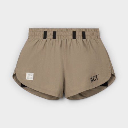 ACT Running – Shorts 2 en 1 ShellLight Mujer Taupe