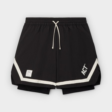 ACT Running – Shorts ShellLight Training Hombre Black White