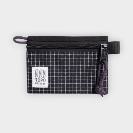 Topo Designs – Bolsa organizadora Accessory Bag Micro Black Grid