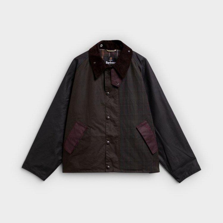Barbour – Chaqueta Encerada Patchwork Transport Tartan Multi