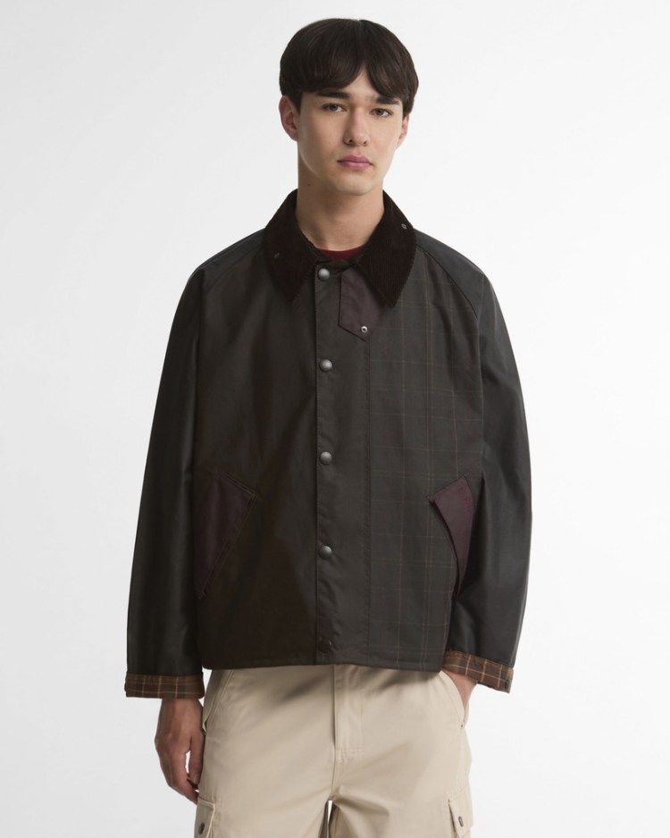 Barbour – Chaqueta Encerada Patchwork Transport Tartan Multi – foto 2