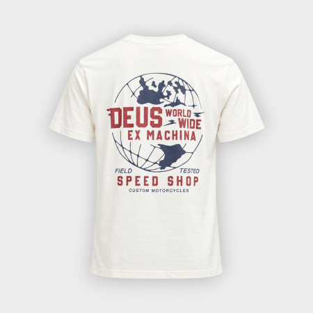 Deus Ex Machina – Camiseta Global Spark Tee Vintage White