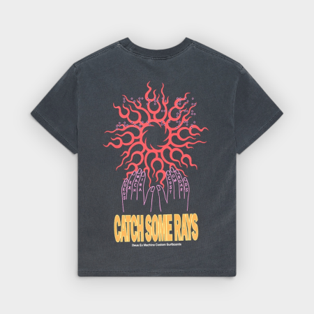 Deus Ex Machina – Camiseta Catchin Rays Anthracite Grey