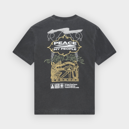 Deus Ex Machina – Camiseta Easy Peacey Anthracite Grey